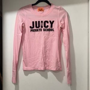 Juicy Couture pink T-shirt. Size small.